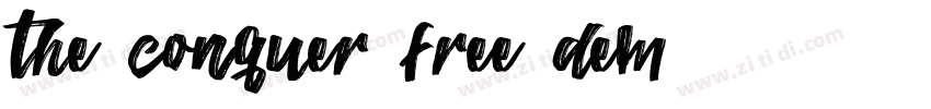 The Conquer Free Dem字体转换